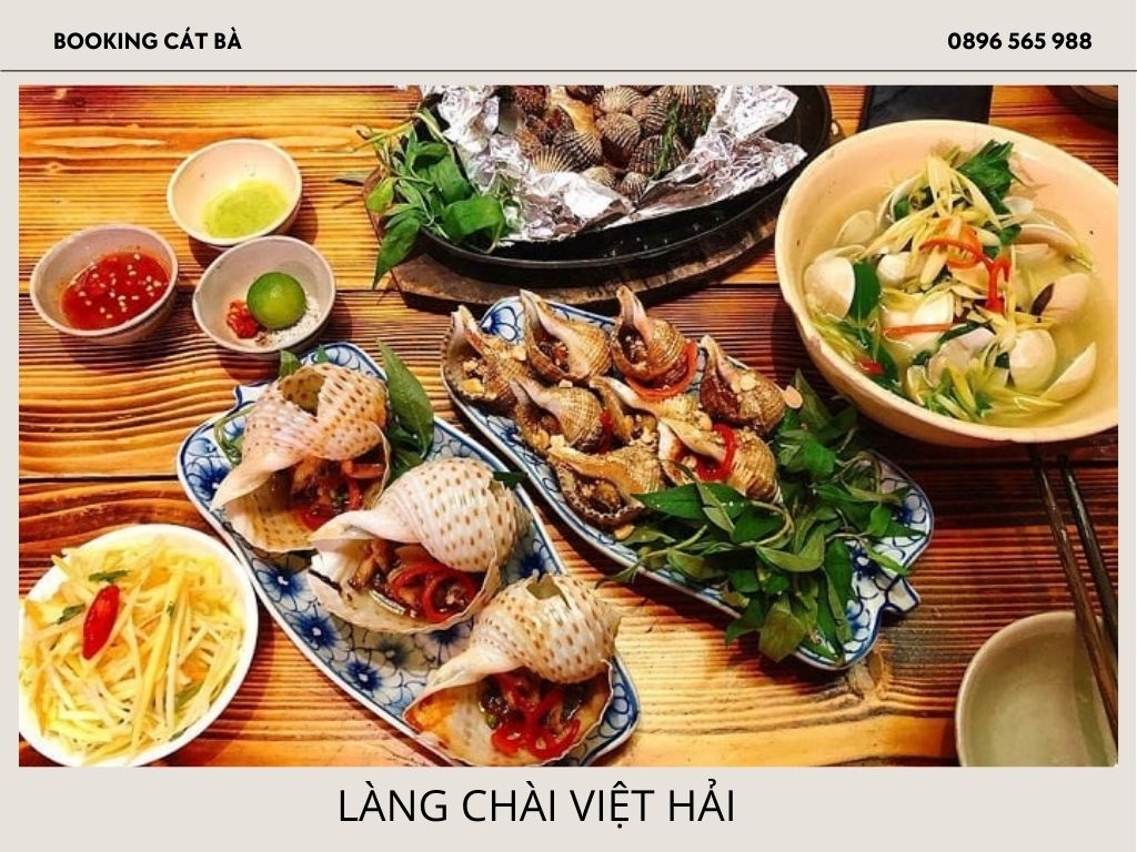 Thưởng thức hải sản tươi ngon - nét đặc trưng ẩm thực làng chài Việt Hải.