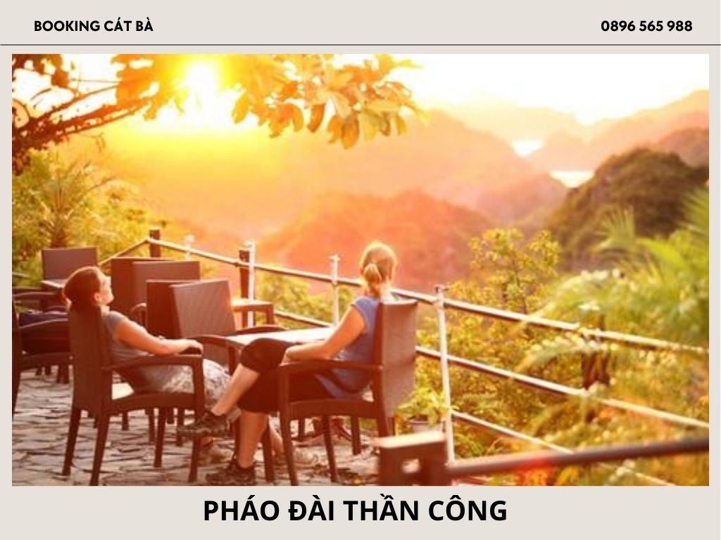 Bản đồ du lịch Cát Bà với Pháo đài Thần Công là điểm kết nối các điểm tham quan hấp dẫn.